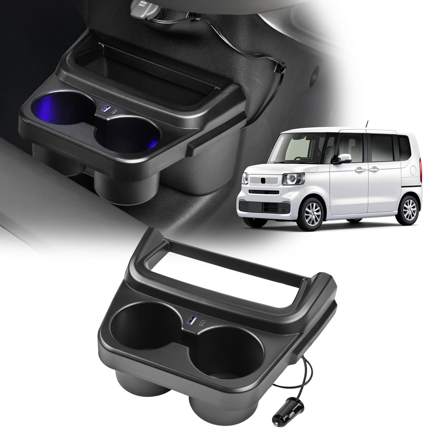 新品 Mixsuper 新型 N-BOX JF5 JF6 増設電源ユニット USB 電源ソケット