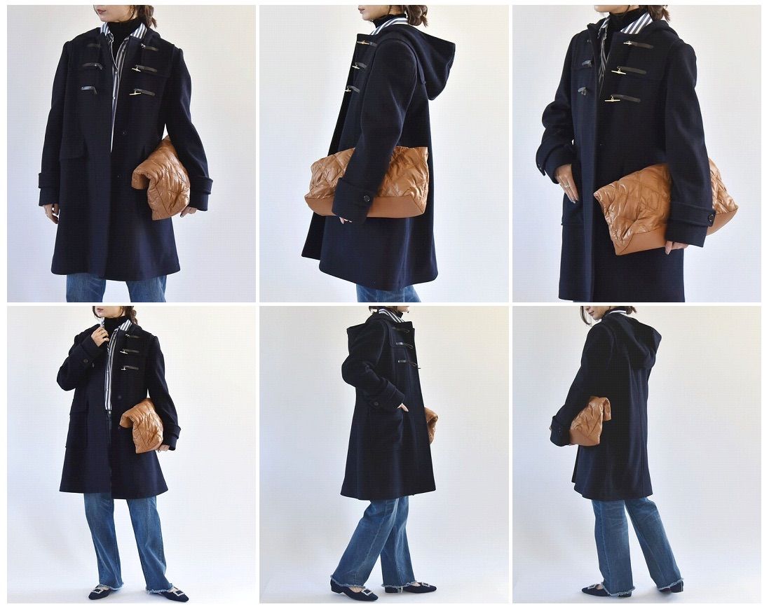 ダッフルコート トグル釦がアクセント◎