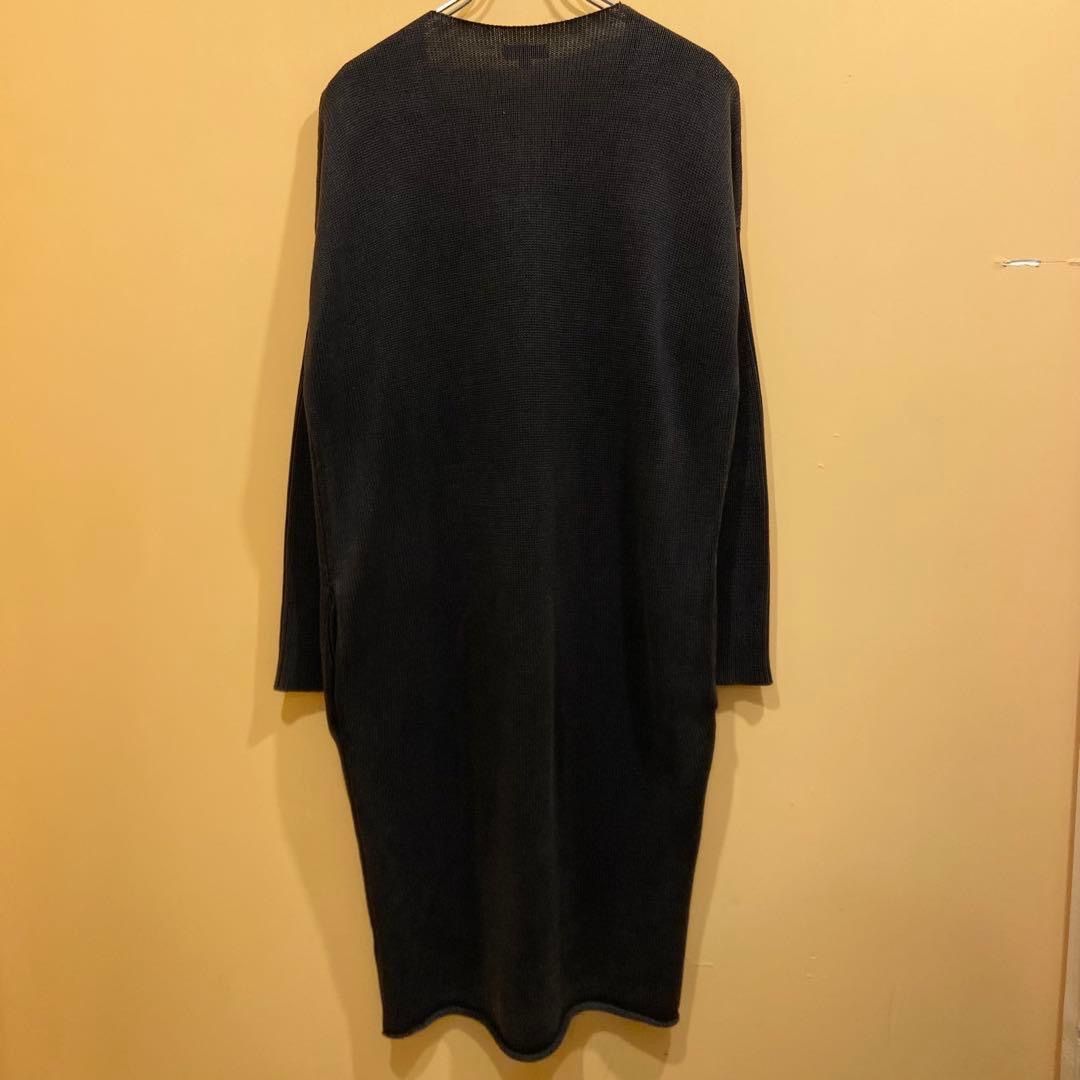 DEMYLEE デミリー ニットワンピース ユーズド加工 ブラック XS - メルカリ