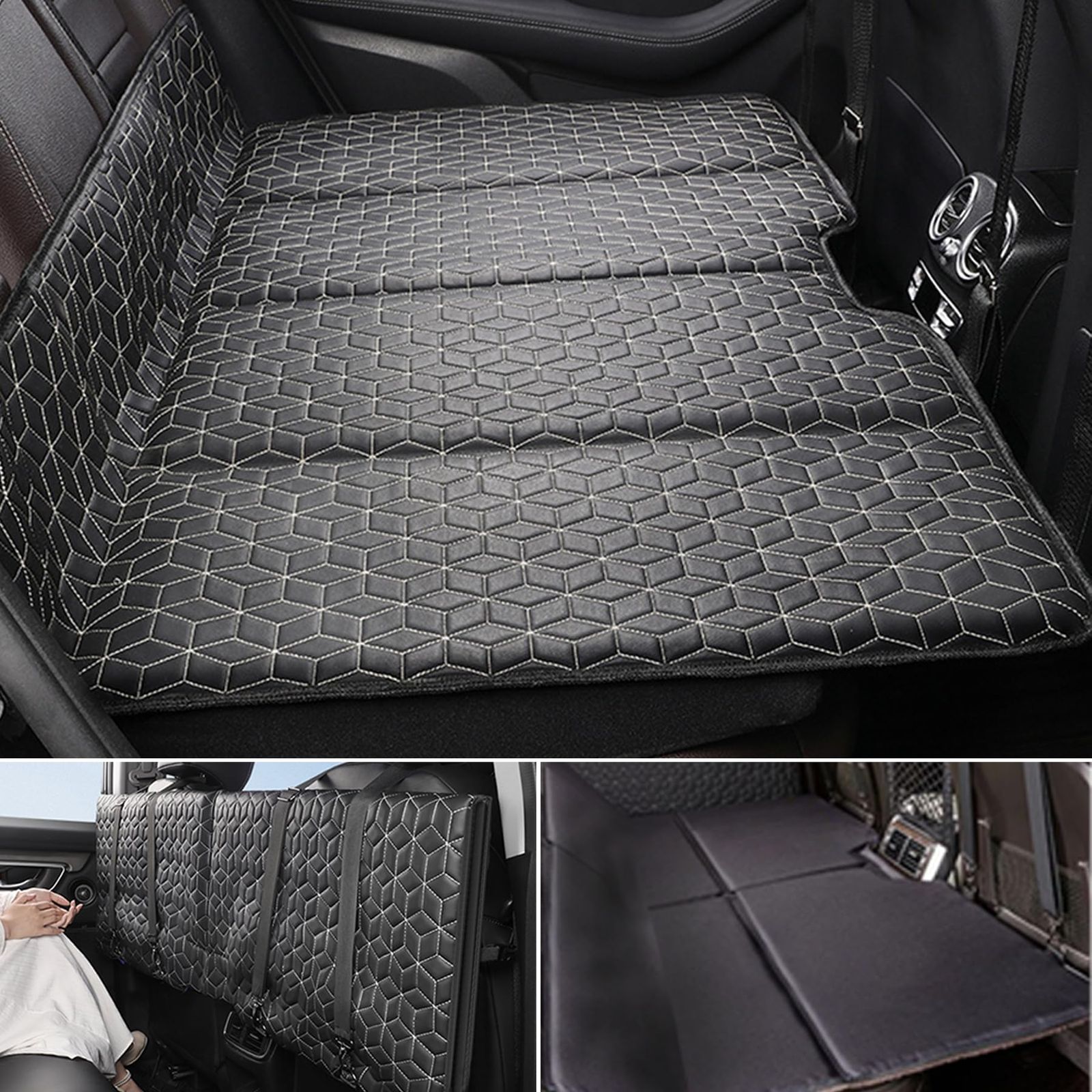 XXIAOTIAN ゼクシオティアン 車中泊 マット 車用ベッド アウトドア 後部座席マット キャンプ マット 非膨張式折りたたみ式カーマットレス 折りたたみ式 背もたれ付き 両面使用 SUV MPV 対応 仮眠 緊急 災害 グッズ 防災 カー用品 快