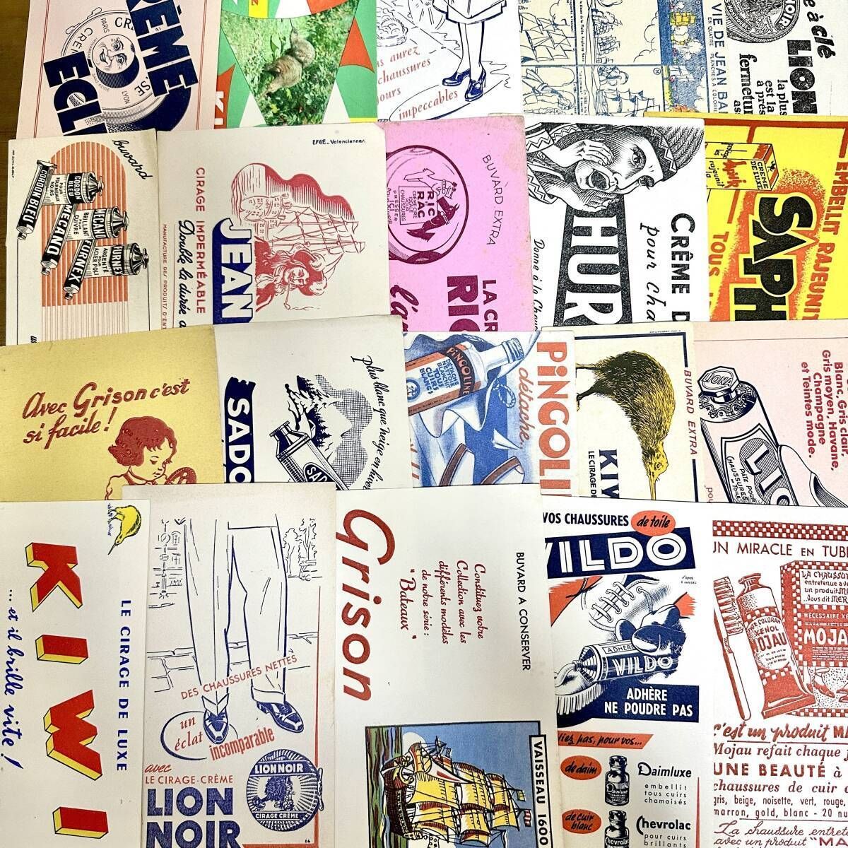 50枚 フランス ヴィンテージ ビュバー セット インク 吸取紙 広告 紙もの ブロカント 蚤の市 アンティーク 印刷 ディスプレイ 素材 制作 創作 クラフト ジャンクジャーナル カード 紙物 フレンチ 雑貨 ヨーロッパ 小道具 古道具 当時物 ビンテージ