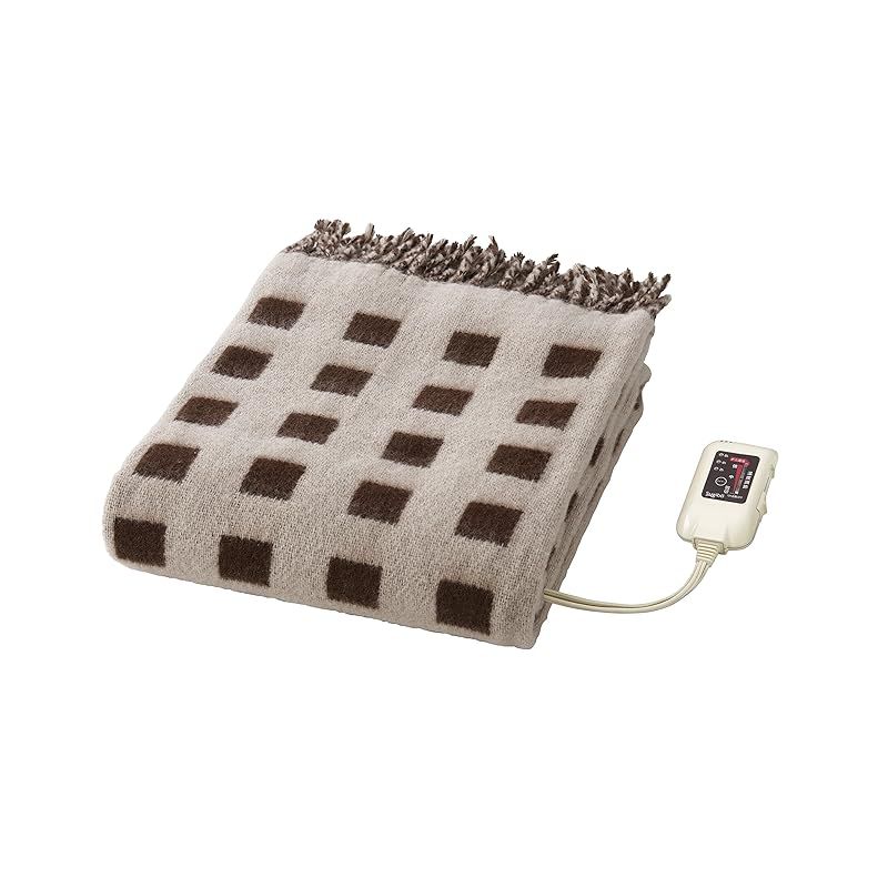 日本製 電気ひざ掛け リバーシブルタイプ ベージュ SB-H501