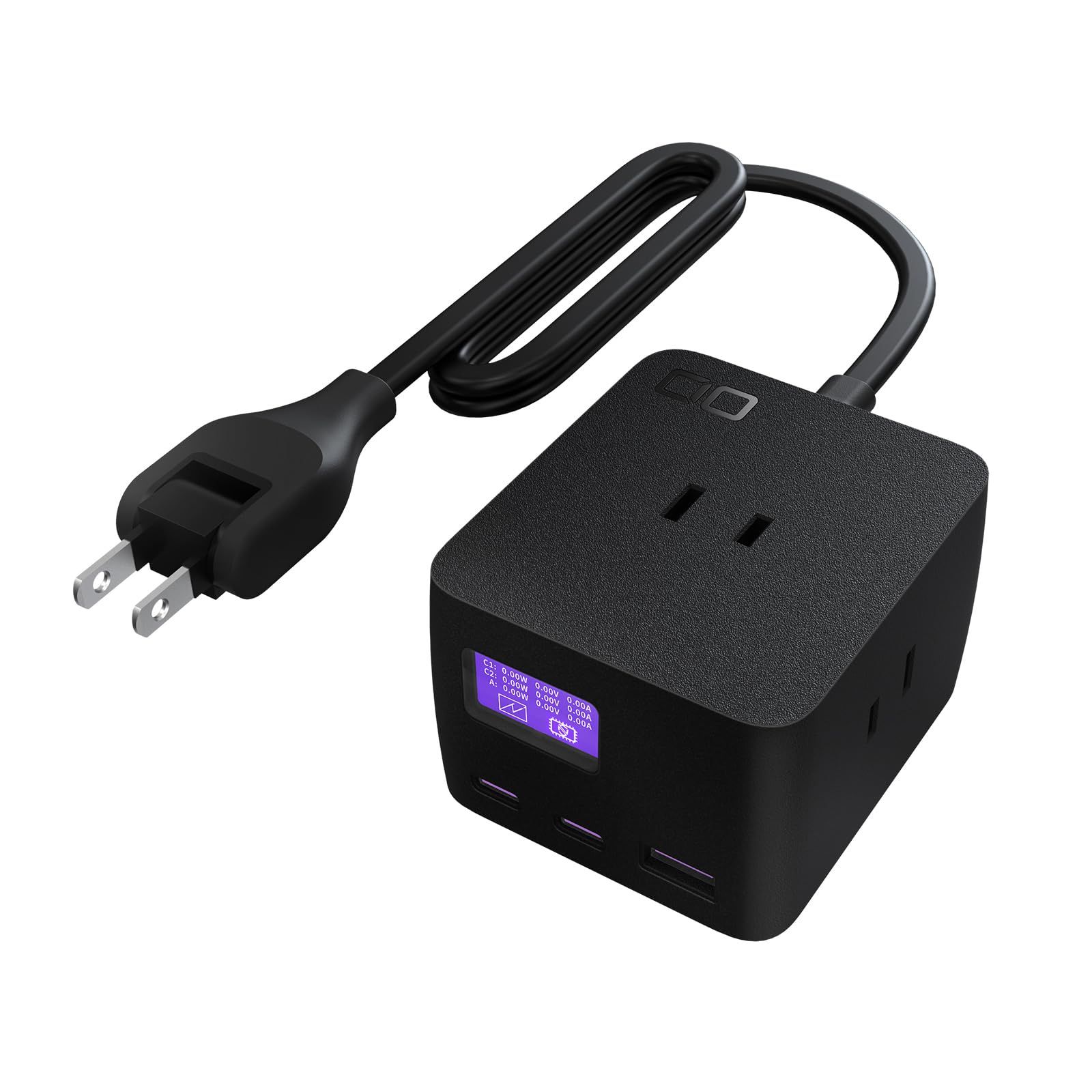 Polaris CUBE DESK PD 65 W CIO独自技術 USB付 Nova Intelligence 液晶付 コード長 電源タップ 1 5 m USB C 2 A AC 3 合計6口 卓上 Type AC差込口