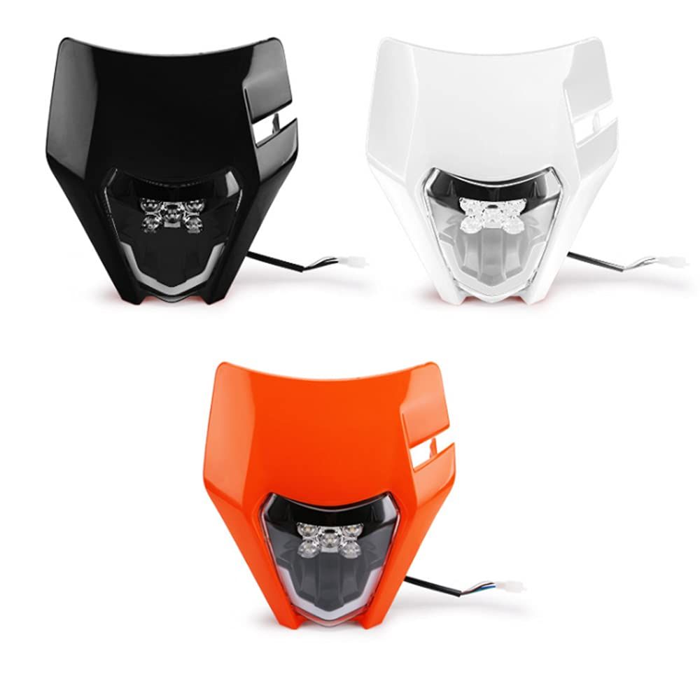 一般的なオフロードオートバイヘッドライトLEDデイタイムランニングライト5ヘッドライトソース 白