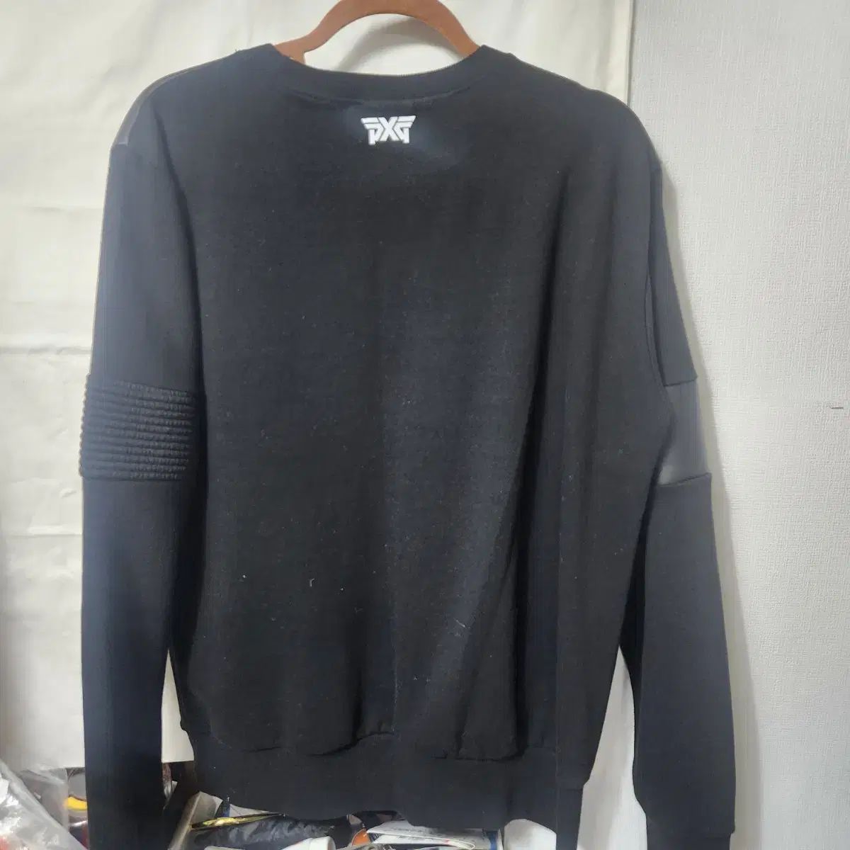 PXG ブラック パッチ スウェット Tシャツ L