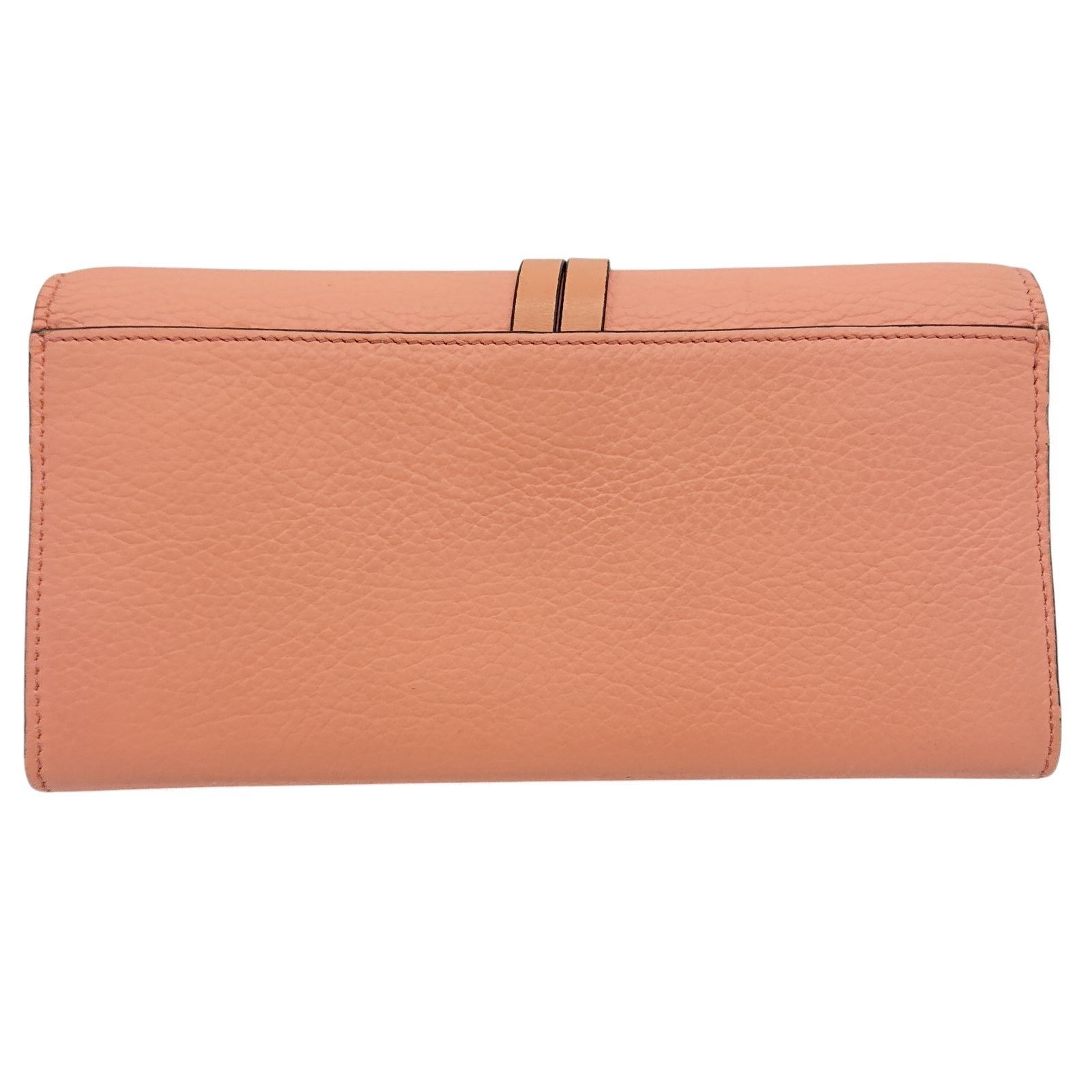 極美品】Chloe クロエ アルファベット 長財布 ピンク カーフスキン 