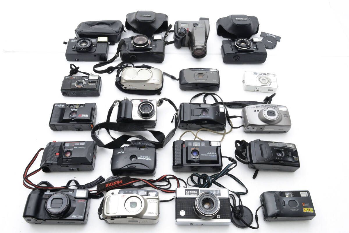 20個まとめ CANON PENTAX KONICA OLYMPUS YASHICA 等 フィルムカメラ L 6929