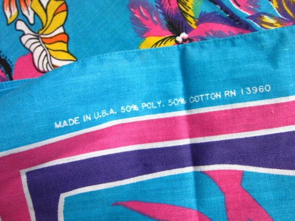 セット ビンテージ バンダナ トロピカル柄 片耳 D 137