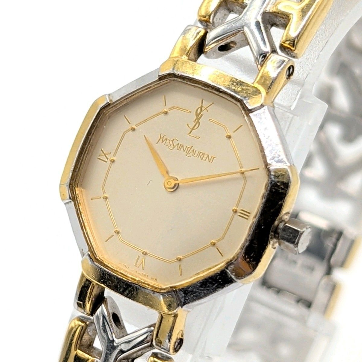 Yves Saint Laurent 2200-228481 Watch quartz Gold Y2K 00S Vintage