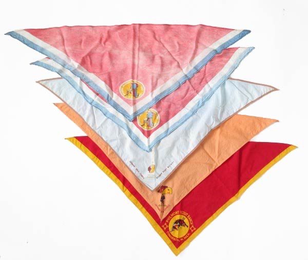 【格安SALEスタート！】 50 s-60 s BSA ボーイスカウト ネッカチーフ 5枚セット バンダナ アメリカ製 ビンテージ d144 に近い