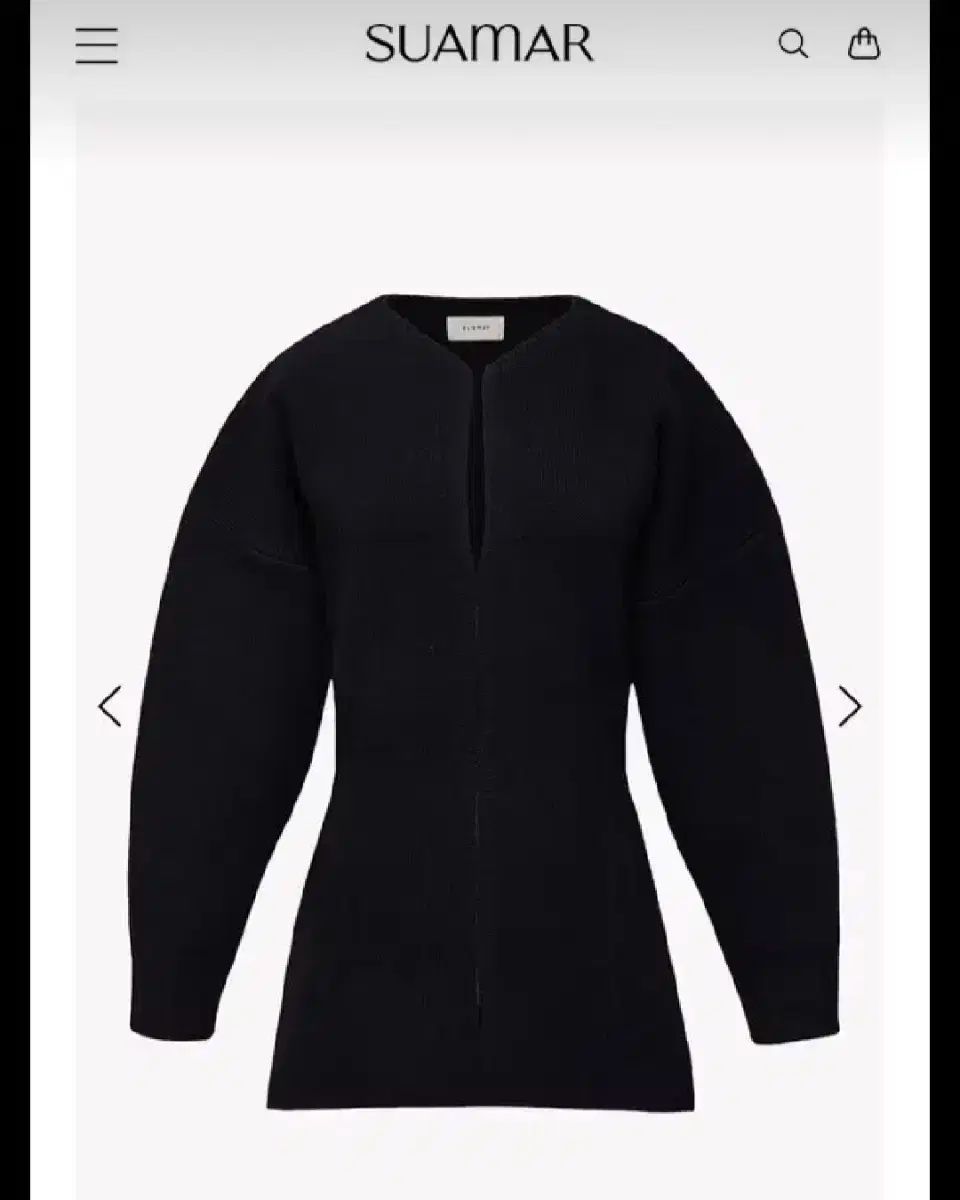  ムン スア MOON SUA 麻製作カーディガン ブラック suamar 長袖 カーディガン ボレロ アンサンブル