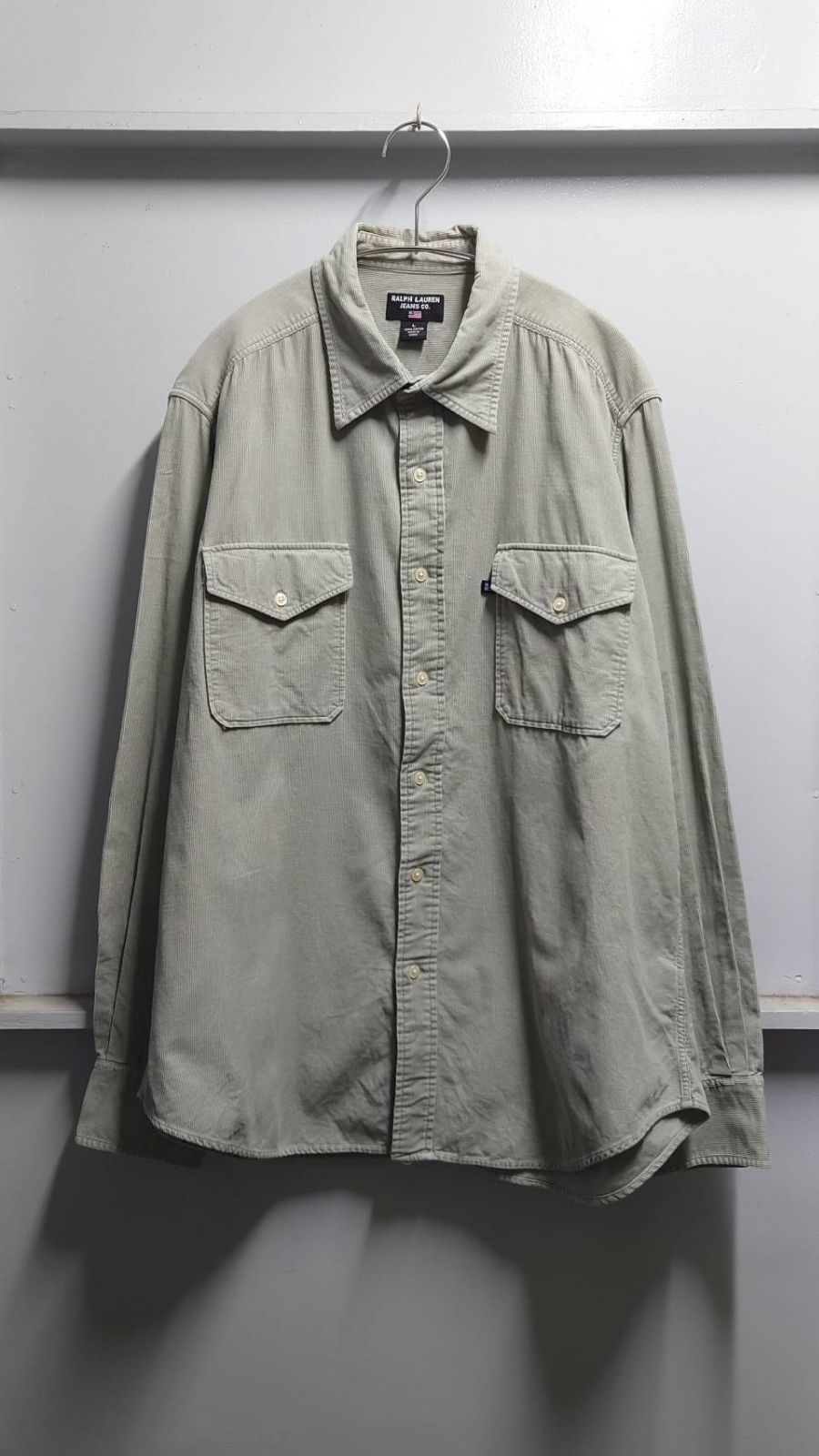 90’s POLO JEANS RALPH LAUREN コーデュロイ ワークシャツ L