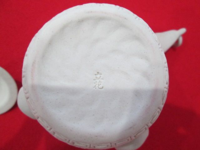 立花造 白磁細工急須