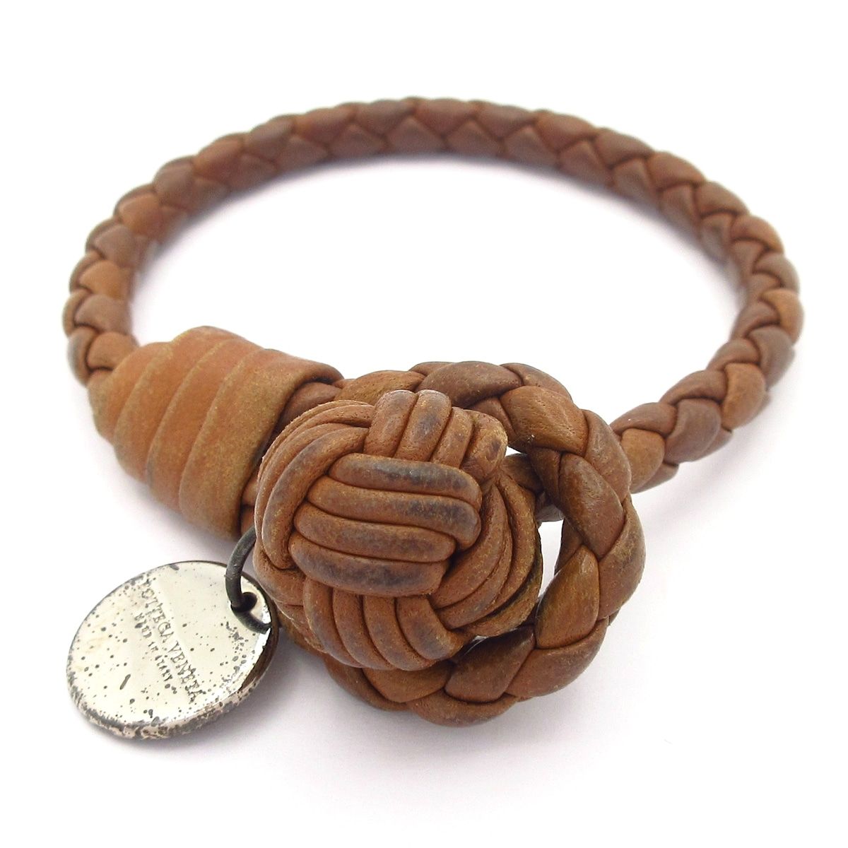 BOTTEGA VENETA ボッテガヴェネタ ブレスレット イントレチャート レザー ブラウン