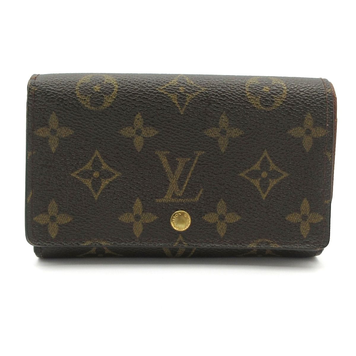 LOUIS VUITTON(ルイヴィトン) 2つ折り財布 モノグラム ポルト モネ・ビエ トレゾール M61730 レザー