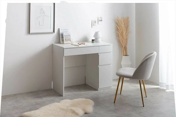 引き出し付き コンパクトデスク