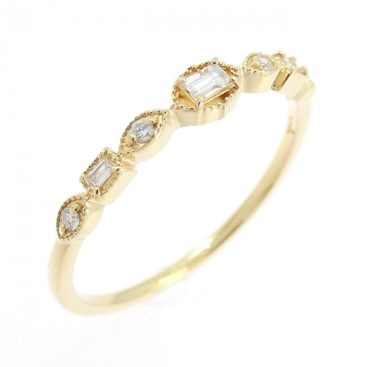 ダイヤモンドリング 計0.12ct （スタンダードダイヤモンド仕様） [K18 