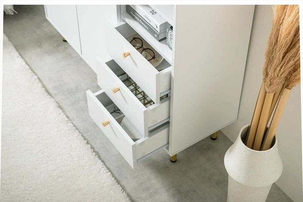 同様 送料無料 幅100cm 北欧風 大理石柄 キャビネット リビング収納 棚 ラック シェルフ 韓国風 インテリア 毎日更新！