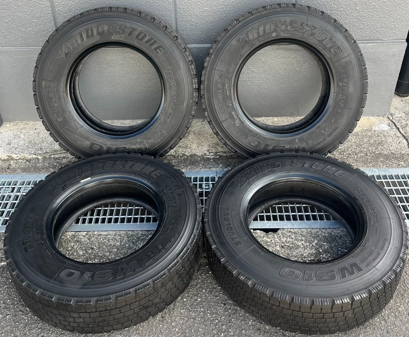 2025年製 ブリヂストン BRIDGESTONE W910 225|80R17.5 123|122L 4本 送料無料 h_599