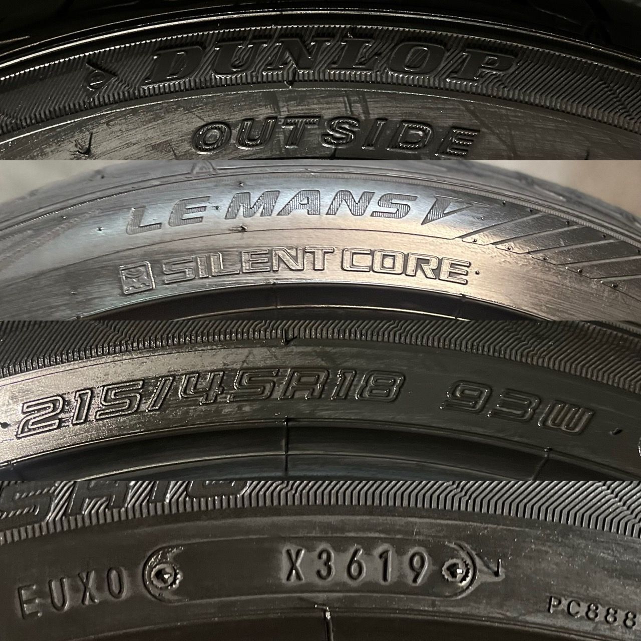 2019年製 約7.5～7.7分山 ダンロップ DUNLOP ルマン LE MANS V 215|45R18 4本 送料無料 h_601 FFCRYSTALESIA_COM