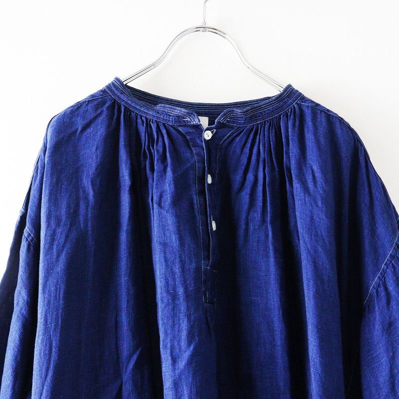 F｜ブルー スタンドカラー