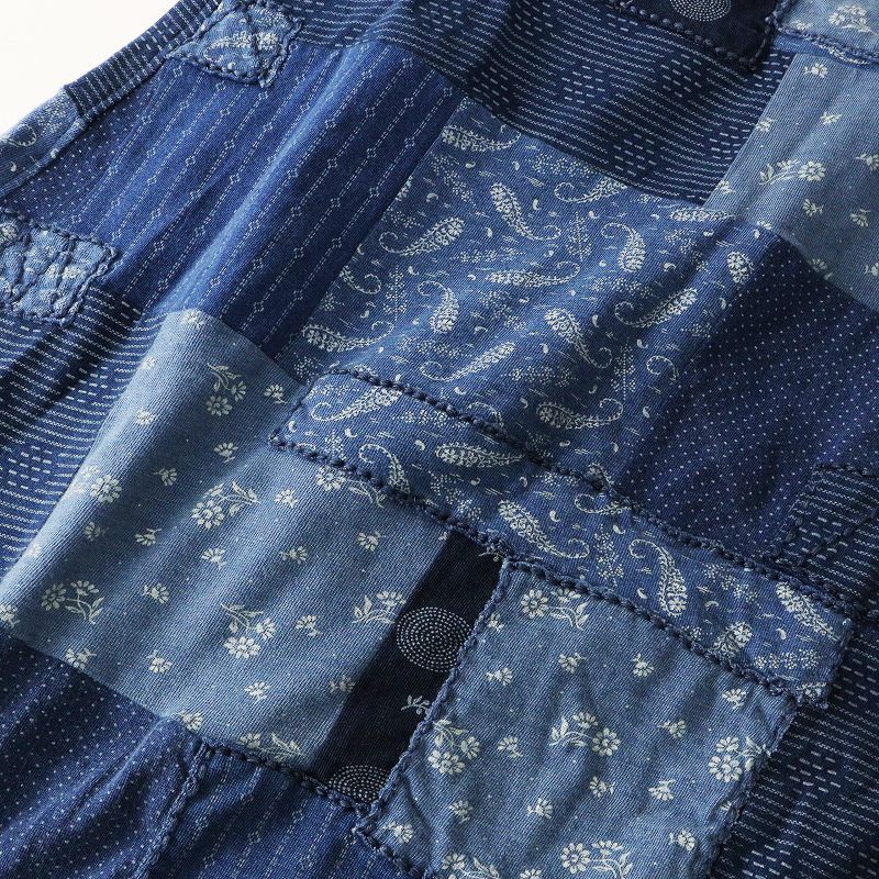 【未使用】 RRL ラルフローレン クッション ペイズリー 刺繍 ネイビー 未使用】 RRL ラルフローレン クッション ペイズリー 刺繍 ネイビー