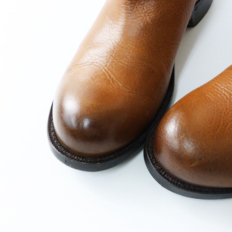 ボッテガヴェネタ BOTTEGA VENETA レザーエンジニアブーツ 37.5 ブラウン 24.5cm シューズ 2400014624045 DECORATOM_COM_BR