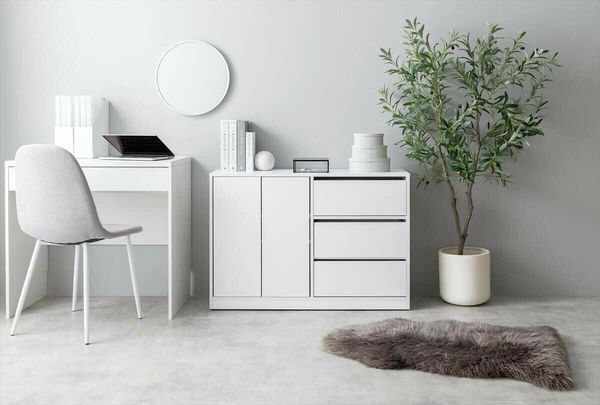 幅100cm 韓国風 キャスター付き キャビネット リビング バスルーム 収納 棚 タンス 北欧風 インテリア MARWIL-DEMENAGEMENTS_CH