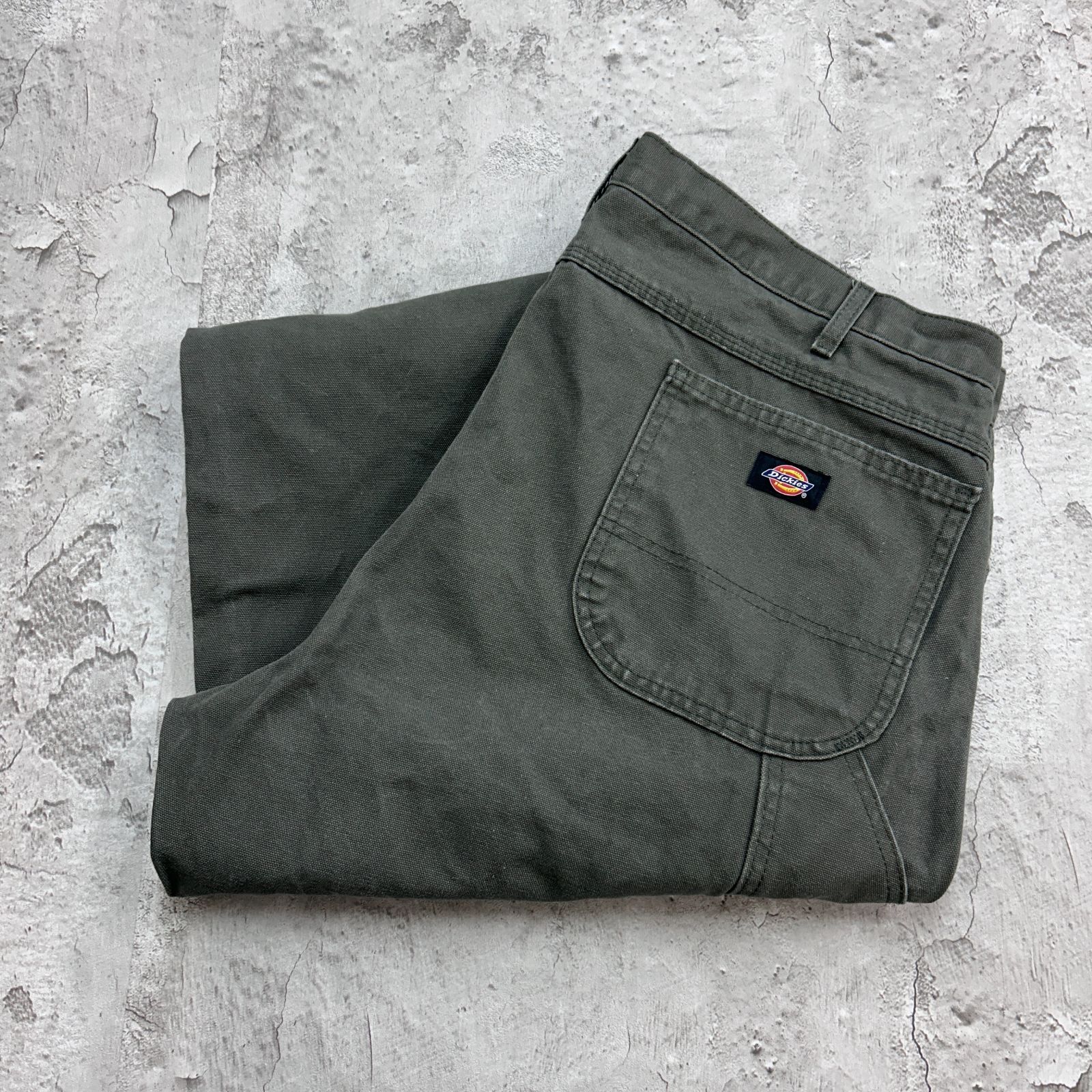 パンツ Dickiesディッキーズw38ワークパンツペインターパンツカーキ 