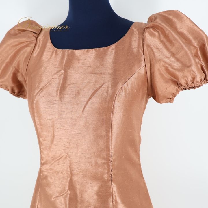 フラダンス 衣装 ワンピース ドレス ブラウン系 パンドール フラ