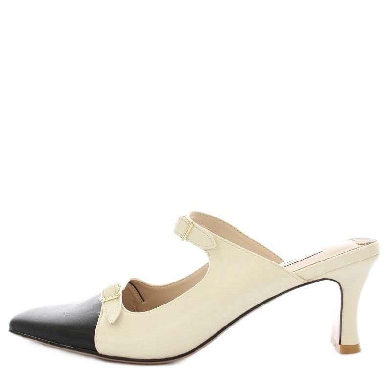 ハーリップトゥ Her lip to Mademoiselle Mules ミュール サンダル バイ 39 白 黒 G