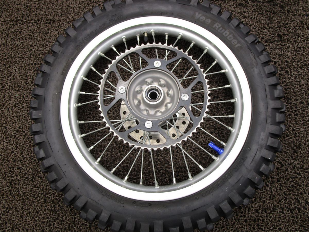 CRF150R2 リアホイール スプロケット ディスク 16インチ □A7373 KE03 ホンダ KE03E キャブ車 動画有