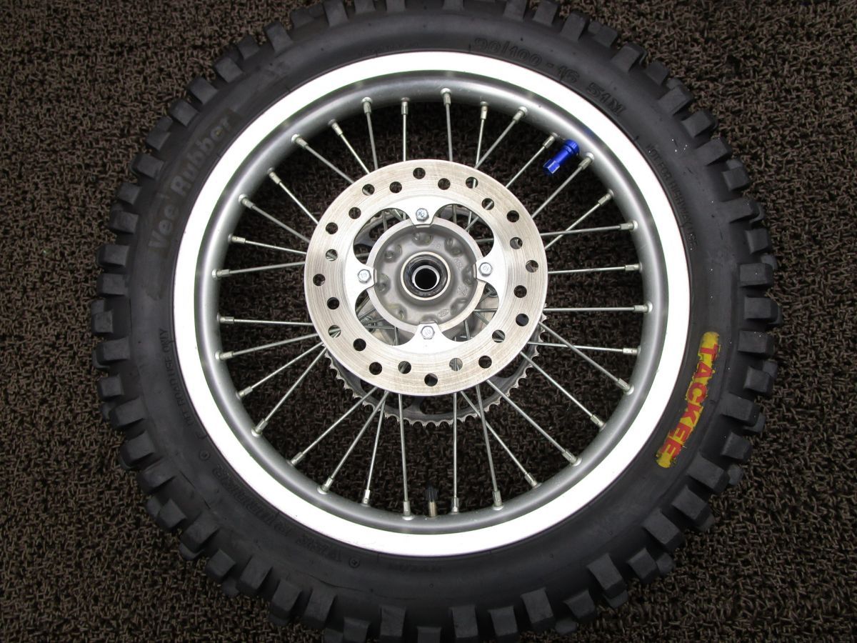 CRF150R2 リアホイール スプロケット ディスク 16インチ □A7373 KE03 ホンダ KE03E キャブ車 動画有