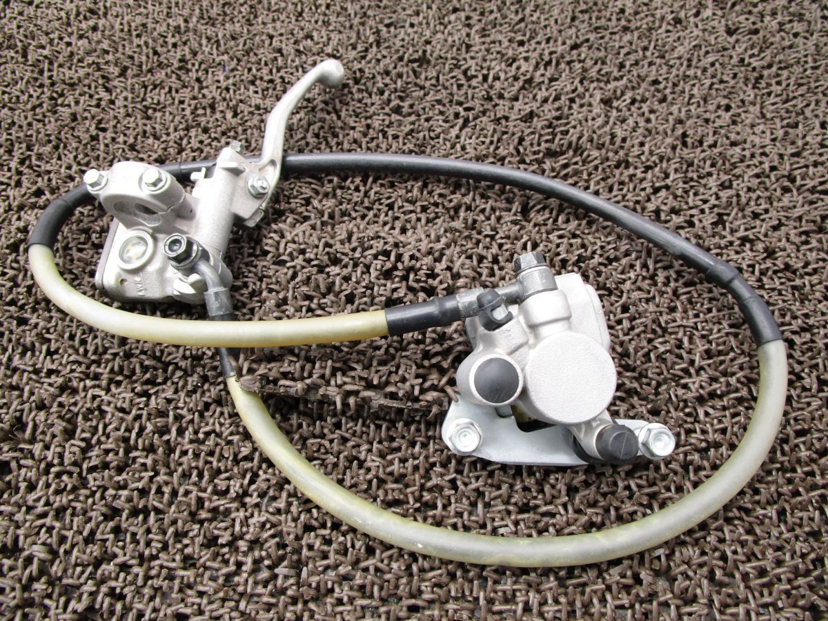 CRF150R2 フロントキャリパー マスター ブレーキレバー ▲A7316 NISSIN KE03 ホンダ KE03E キャブ車 動画有