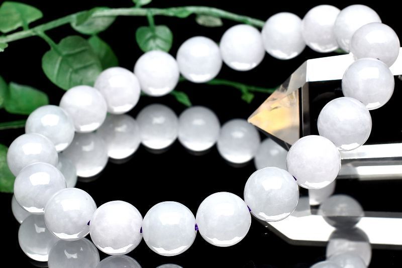 １点物 AAA ミャンマー産 ビルマ翡翠 9.5mm ブレスレット パワーストーン 天然石 _U7798