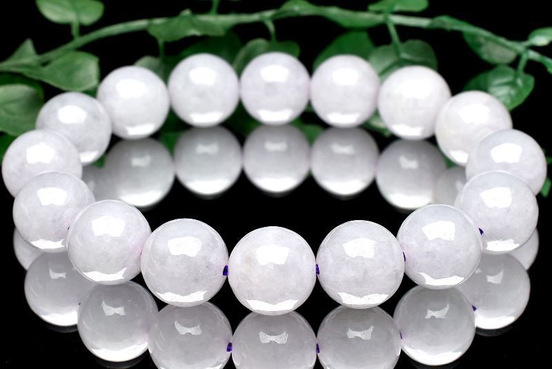 １点物 AAA ミャンマー産 ビルマ翡翠 12.5mm ブレスレット パワーストーン 天然石 _U7810