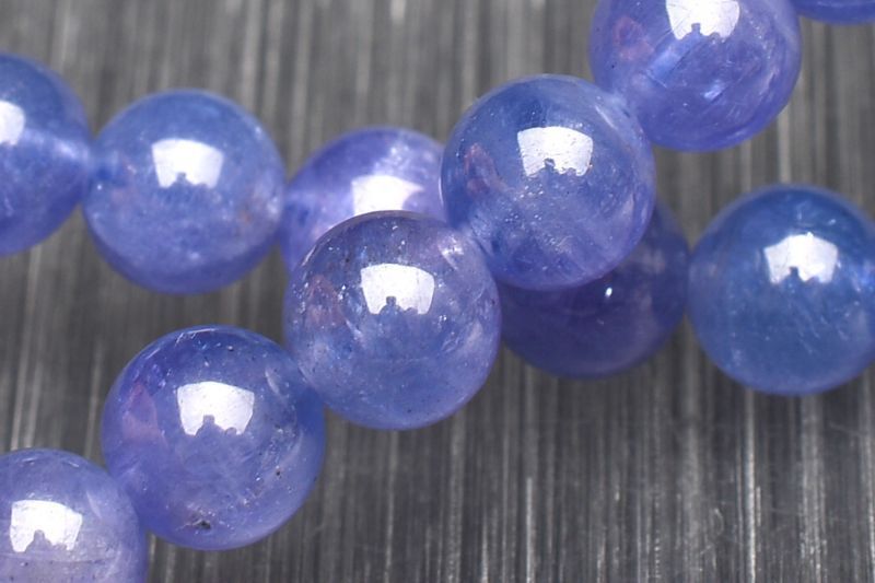 １点物 AAA 透明度抜群 タンザナイト 6mm ブレスレット パワーストーン 天然石 _U7815