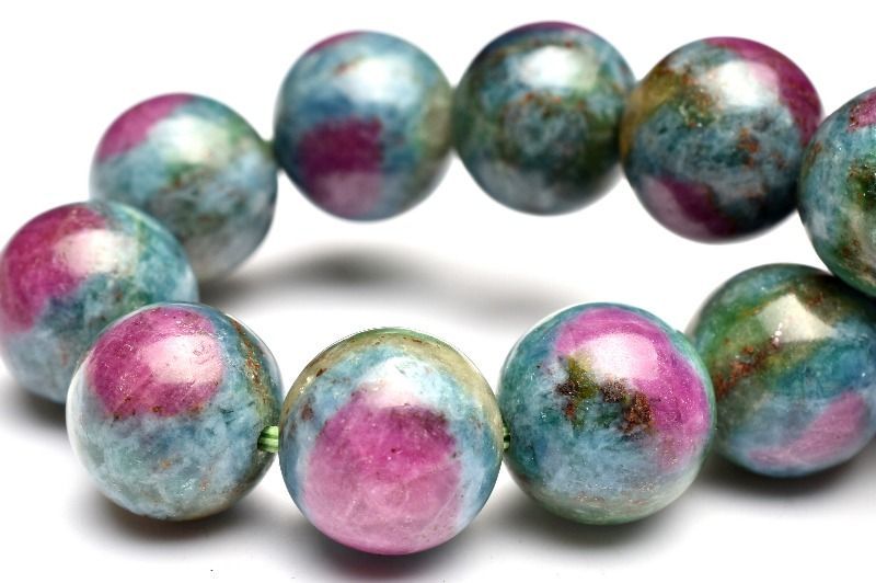 １点物 ナイジェリア産 ルビーインフックサイト 11.5mm ブレスレット パワーストーン 天然石 _MC135