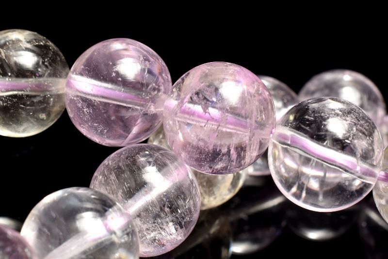 １点物 透明クリア 無垢 クンツァイト 11.5mm ブレスレット パワーストーン 天然石 _MC196 NEXPOTALLINN_EU