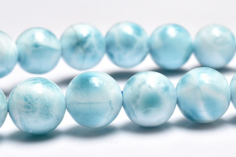 １点物 AA 美しい波模様 ラリマー 7.5mm ブレスレット パワーストーン 天然石 _MC376 NEXPOTALLINN_EU