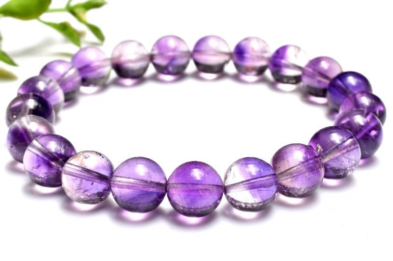１点物 AA 高発色 スーパーセブンアメジスト エレスチャルアメジスト 9mm ブレスレット パワーストーン 天然石 _MC347