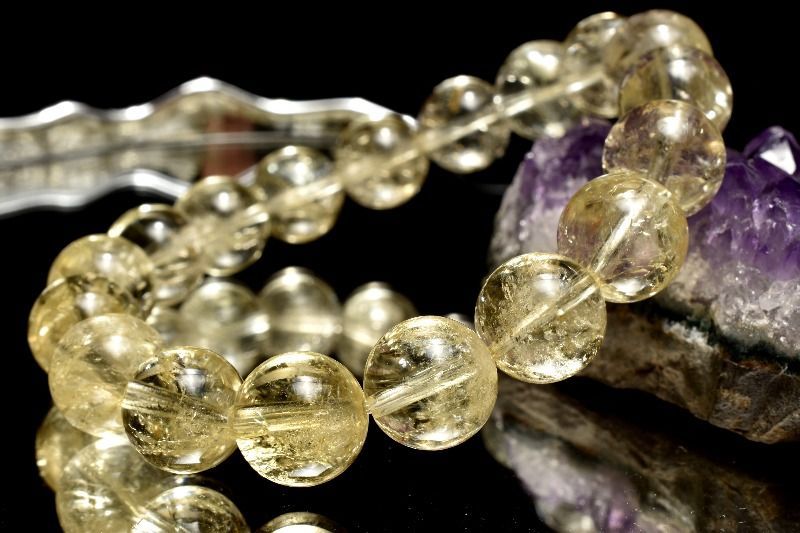 １点物 激 黄金レムリアン ゴールデンレムリアンシードクリスタル 11mm ブレスレット パワーストーン 天然石 _MC350