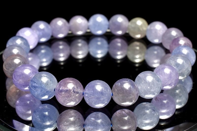 １点物 高品質 マルチ タンザナイト 9mm ブレスレット パワーストーン 天然石 _MC367