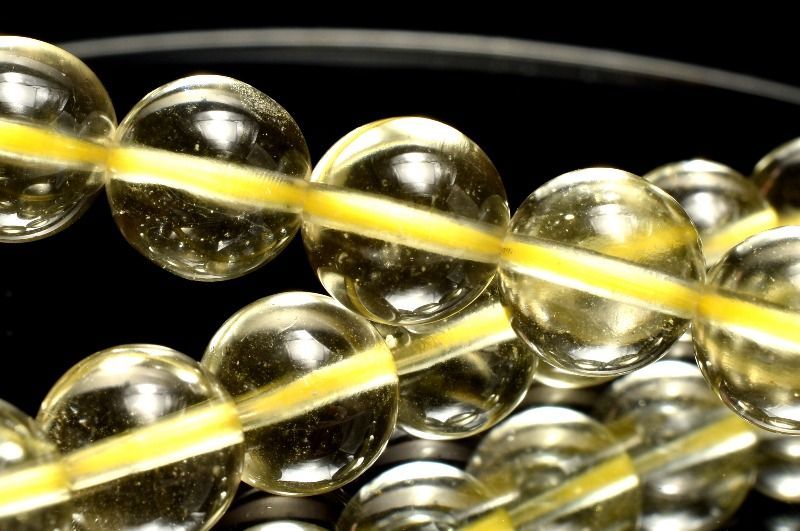 １点物 AAA透明 リビアの宝石 リビアングラス 8mm ブレスレット パワーストーン 天然石 _MC391