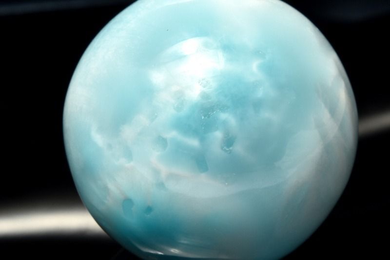 １点物 大珠 三大ヒーリング ラリマー 28mm 丸玉 台座付き スフィア パワーストーン 天然石 _CG6742 宅急便 NEXPOTALLINN_EU