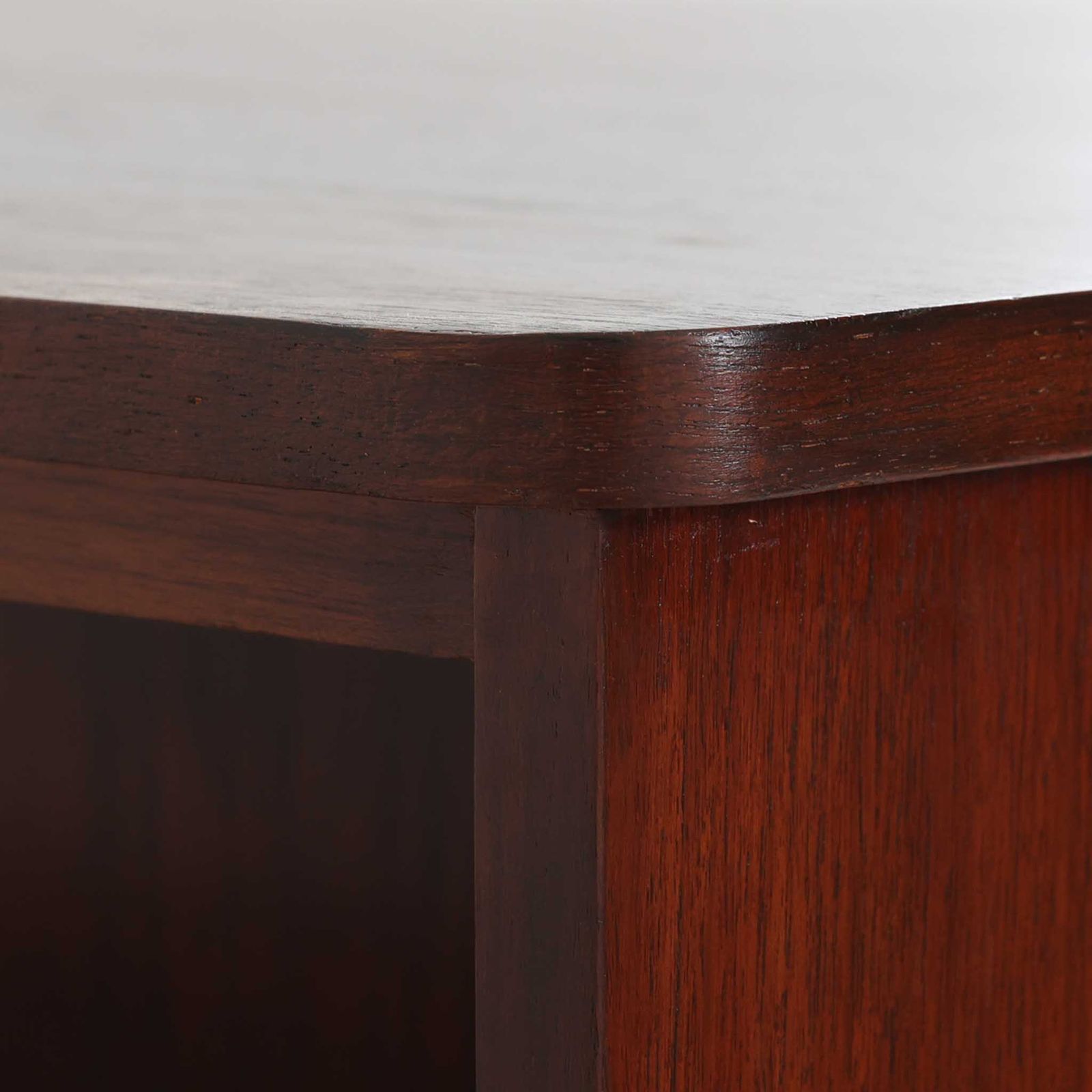 キドニーデスク 蛇腹扉 チーク 幅137cm デンマーク製 北欧ビンテージ家具 北欧家具 木製デスク 蛇腹収納 書斎机 DK17086 MARWIL-DEMENAGEMENTS_CH