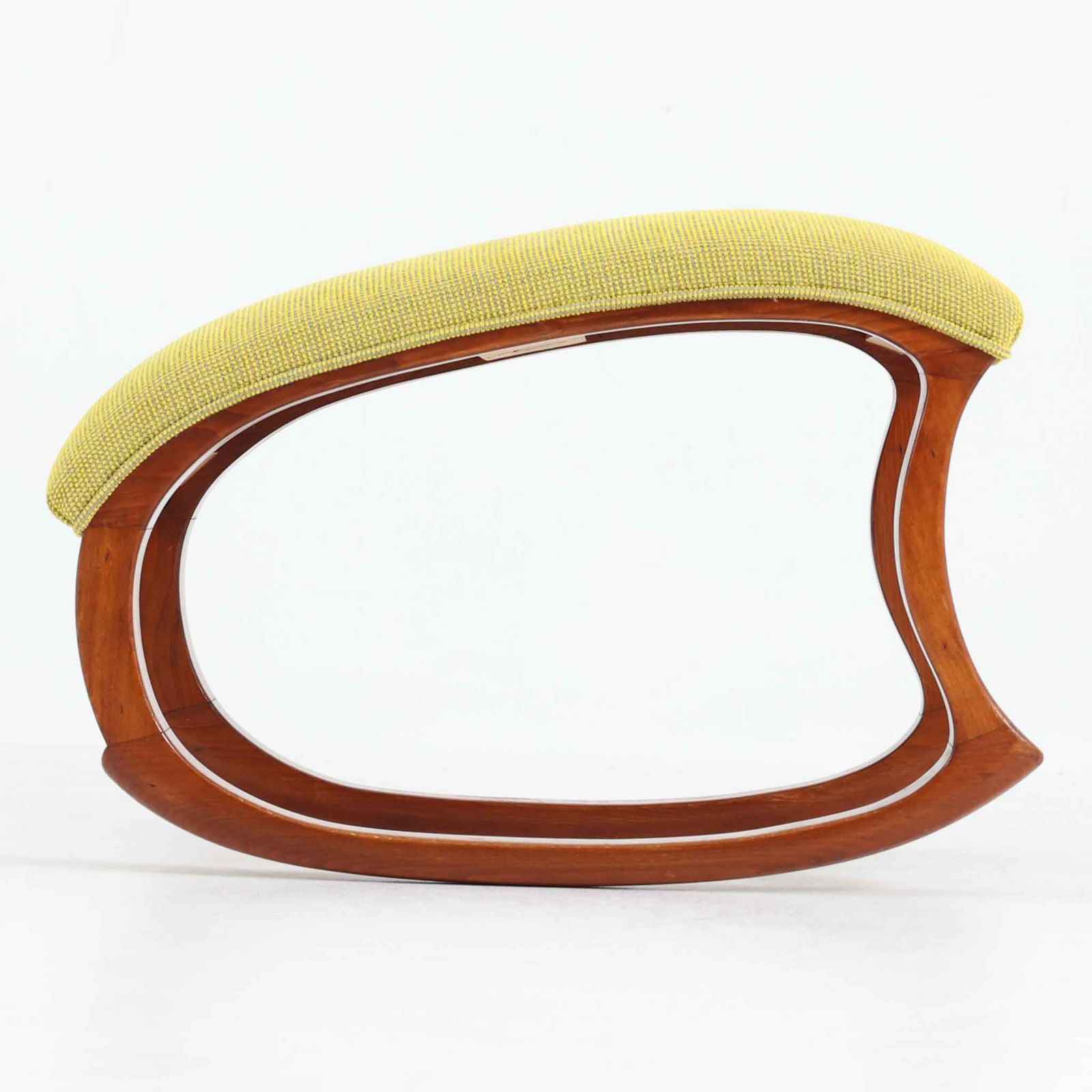 オットマン 波型フレーム ビーチ デンマーク製 北欧ビンテージ家具 北欧家具 木製スツール フットスツール 曲線デザイン DK18700 NEXPOTALLINN_EU