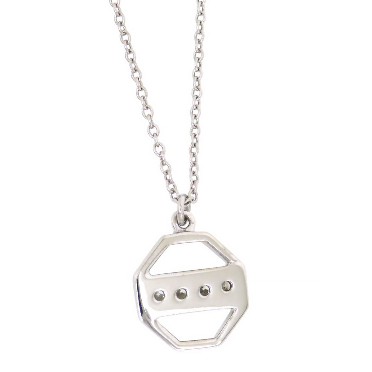 ティファニー オクタゴン ゼリージュ ネックレス 750 K18WG レディース TIFFANY-Co. ジュエリー