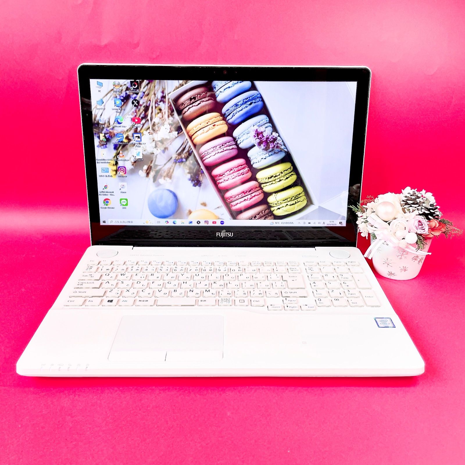 第6世代Corei7✨富士通薄型ノートPC 1TBタッチパネル- メルカリ
