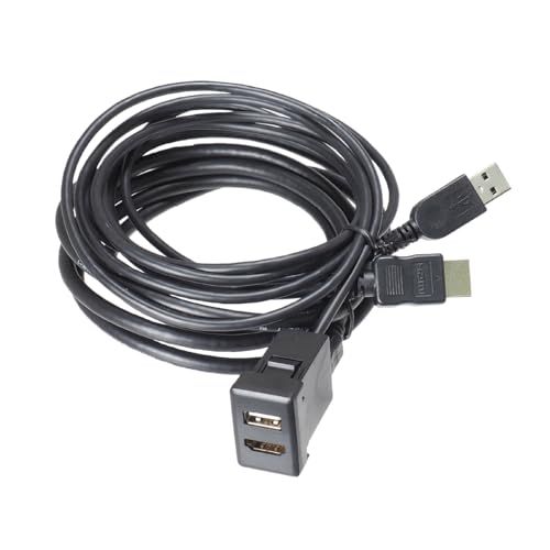 ビートソニック USB|HDMI延長ケーブル USB10A トヨタ|ダイハツ USB|HDMIポート USB入力ポート 2m USB2.0 ハイスピードHDMI 薄型コネクター アルパインナビ対応